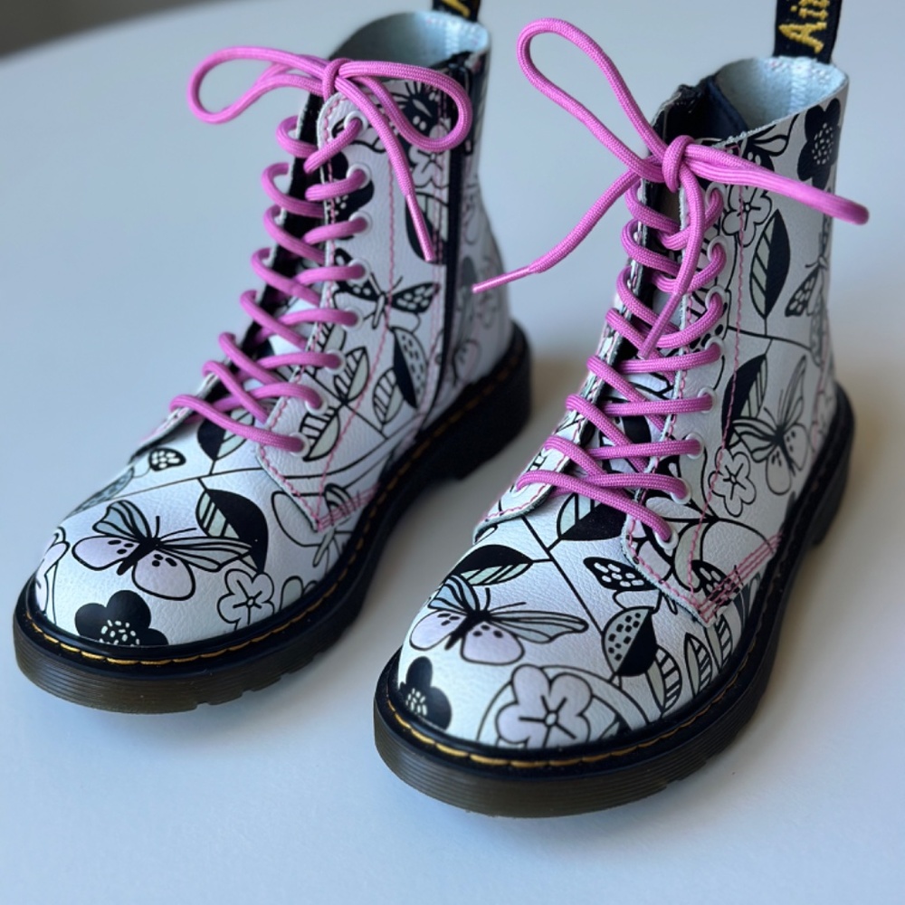 Dr. Martens 1460 Pascal Floral Side Zip Boots